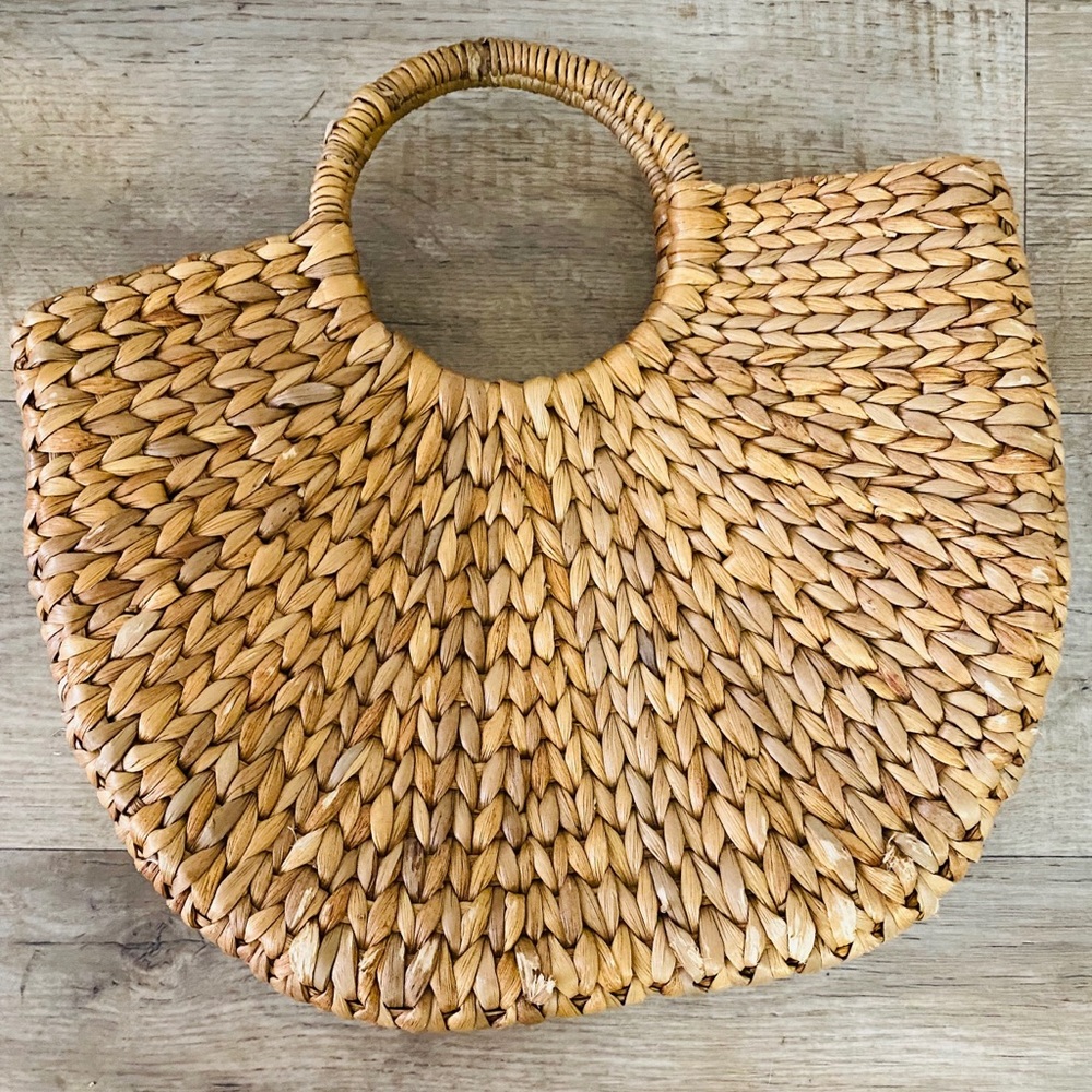 Putu By J. Maclear Rattan Wicker Handbag - image 1